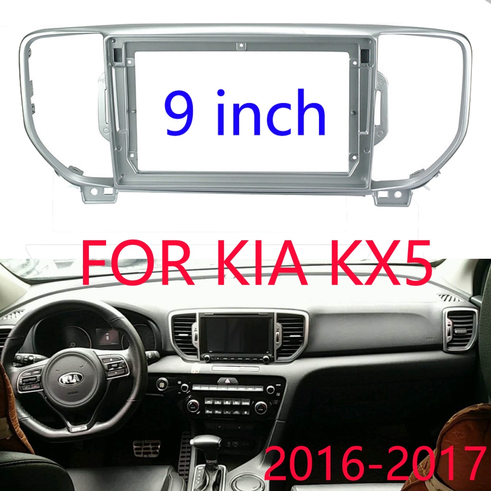 Kia KX5 SPORTAGE 2016-2017  9 Inch 2din Car Fascia ׷  Din Dvd  ġ г  Ʈ ġ